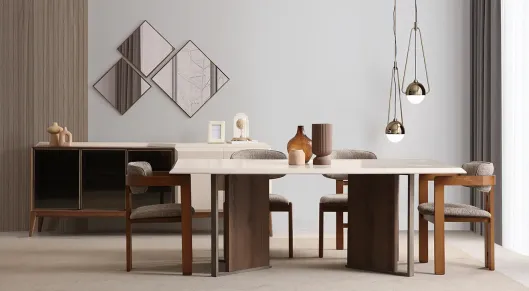 Product img 2, Tetra Ahşap Ayaklı Modern Yemek Odası Takımı